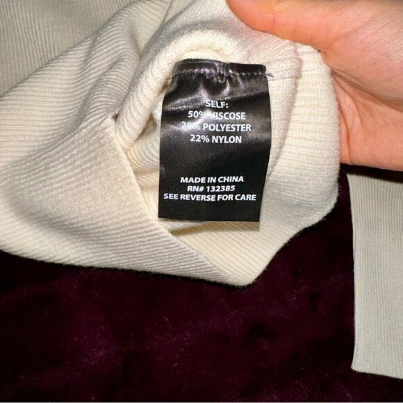 BRAND NEW - Love Token JEWELED NECKLINE SWEATER (size xs) boho casual statement - Picture 6 of 7